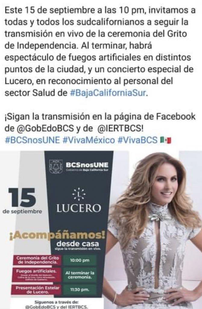 LUCERO EN LA PAZ 2021